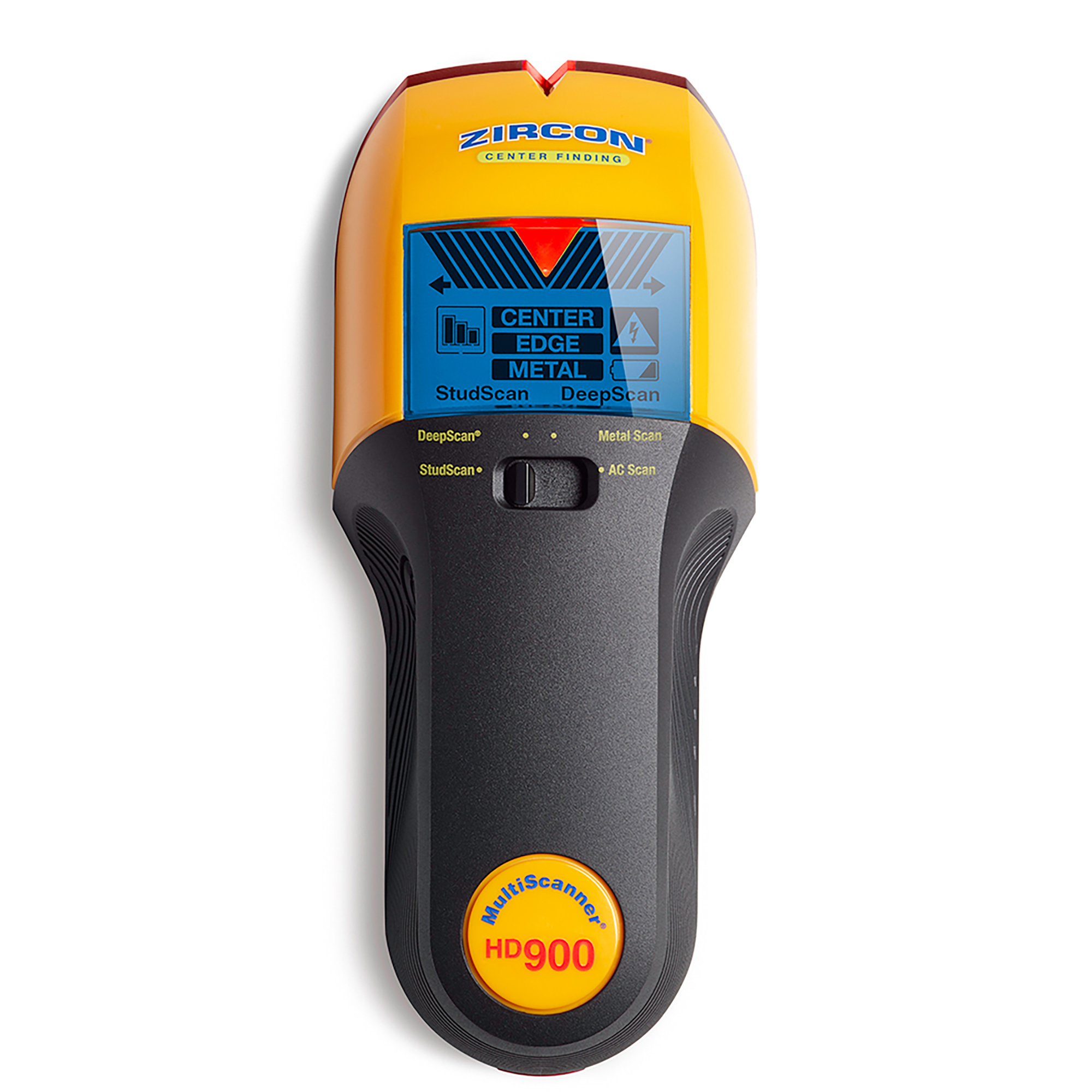 Zircon StudSensor HD900 Stud Finder — Center and Edge Detection, Metal and Live Electrical Wiring Detection, Model# 73221